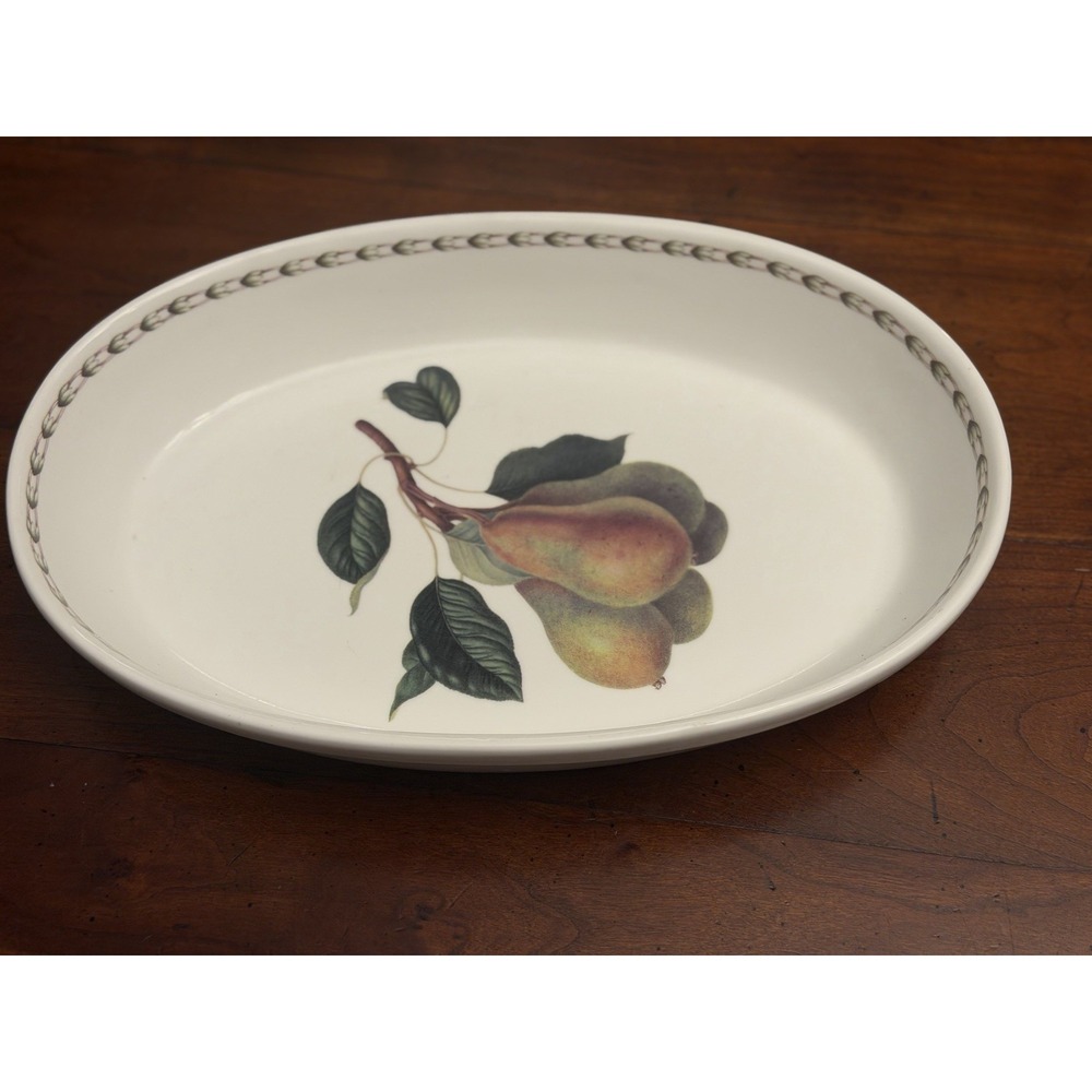 Queen's Hooker's Fruit Pear Oval Baker Serving Dish RHS Royal Horticultural